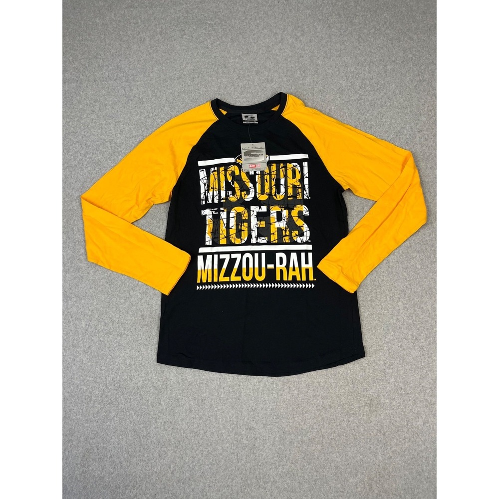 University Of Missouri Ragland Shirt Mens M Black Yellow Mizzou Tigers